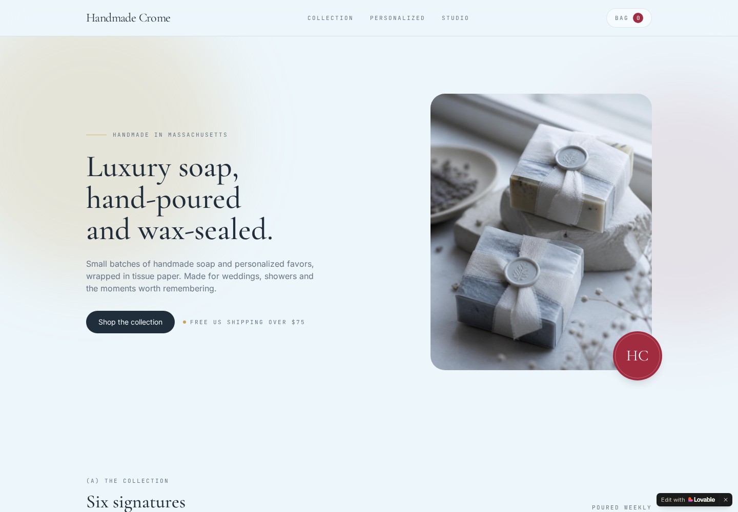 Case Handmade Crome — E-commerce